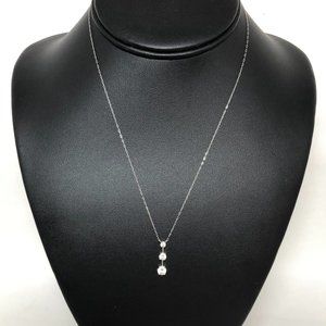 Sterling Necklace with 3 CZ Stones